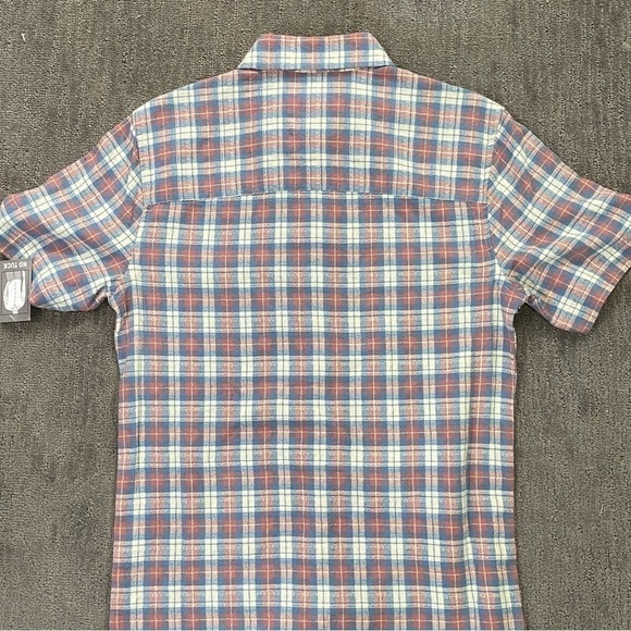 Falls Creek Men's Shirt Size Small Short Sleeve Button Up Textured Plaid NWT - Picture 2 of 11